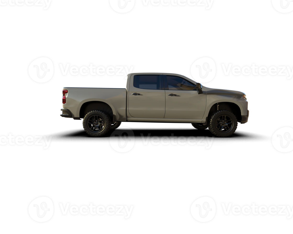 Pickup truck isolated on background. 3d rendering - illustration png
