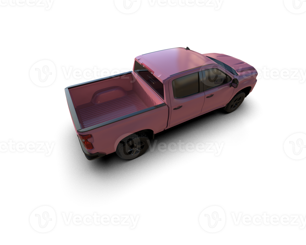 Pickup truck isolated on background. 3d rendering - illustration png