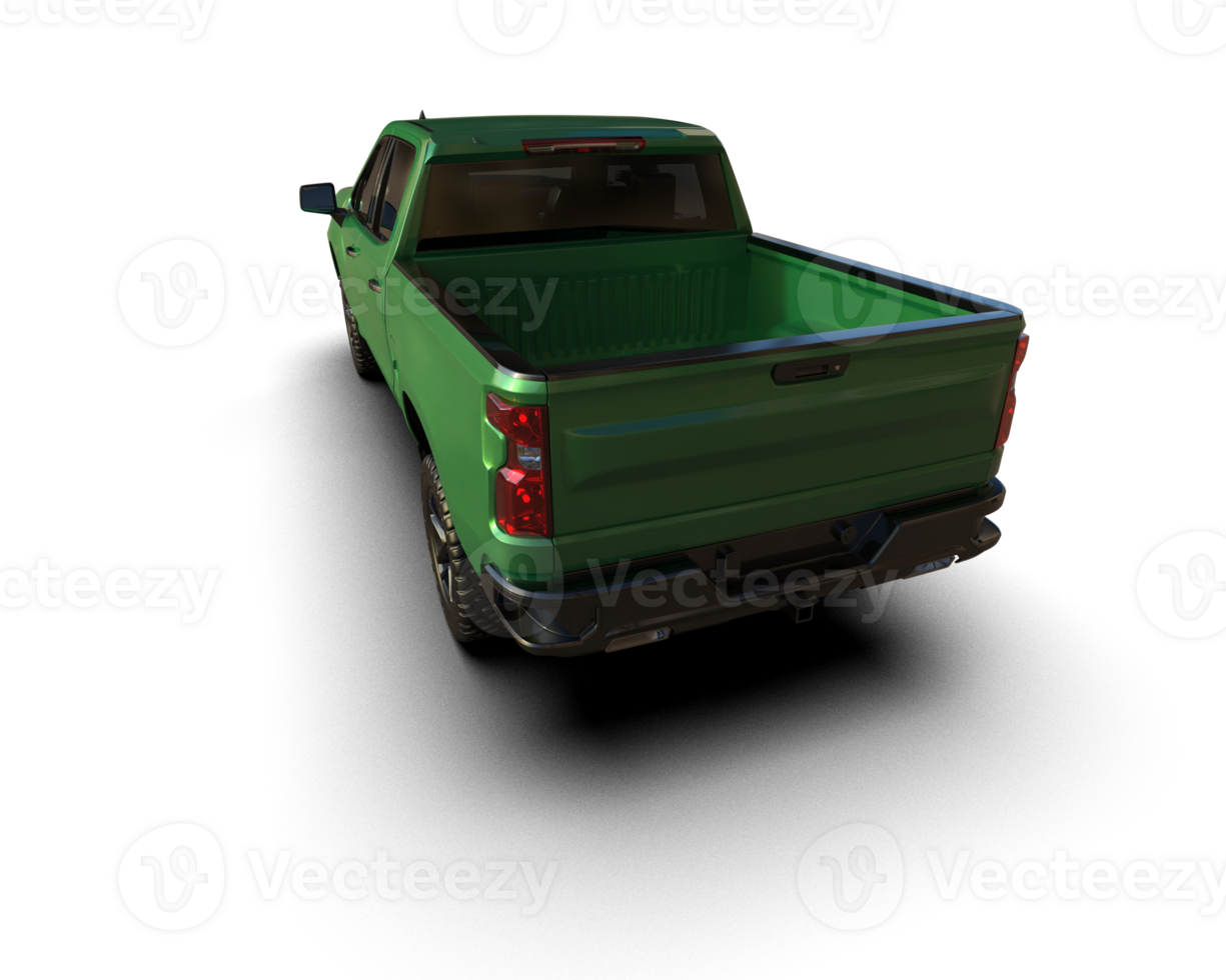 Pickup truck isolated on background. 3d rendering - illustration png