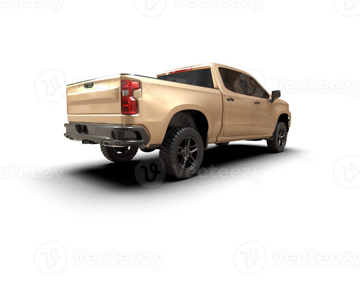 Pickup truck isolated on background. 3d rendering - illustration png