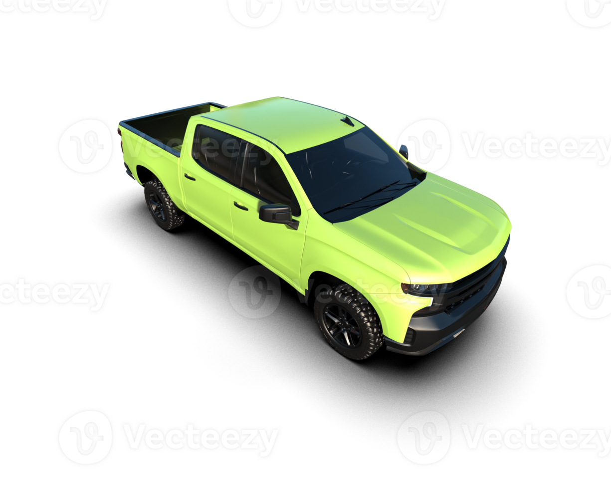 Pickup truck isolated on background. 3d rendering - illustration png