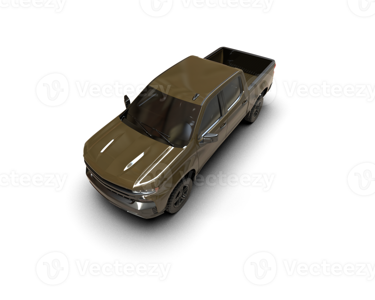 Pickup truck isolated on background. 3d rendering - illustration png