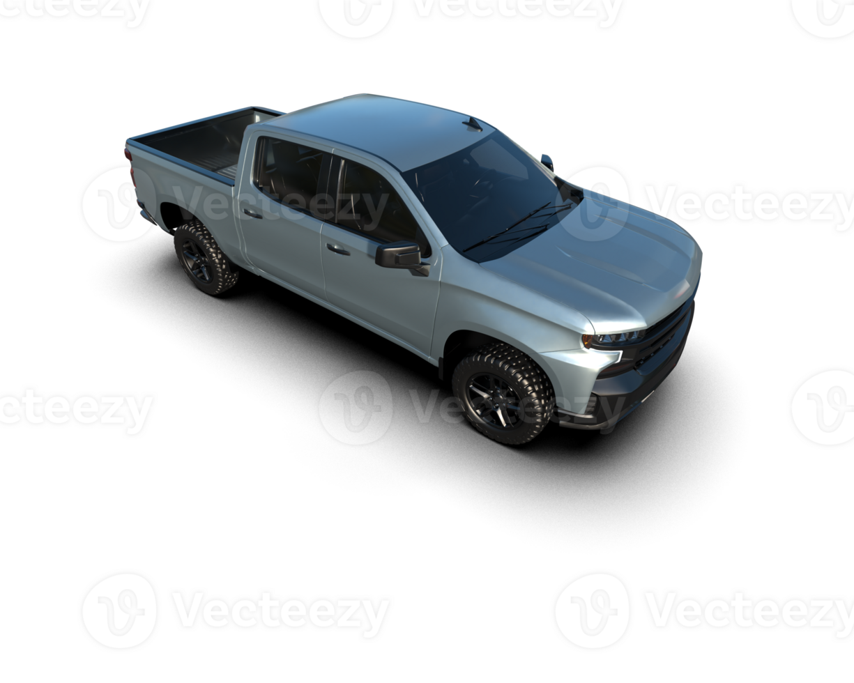 Pickup truck isolated on background. 3d rendering - illustration png