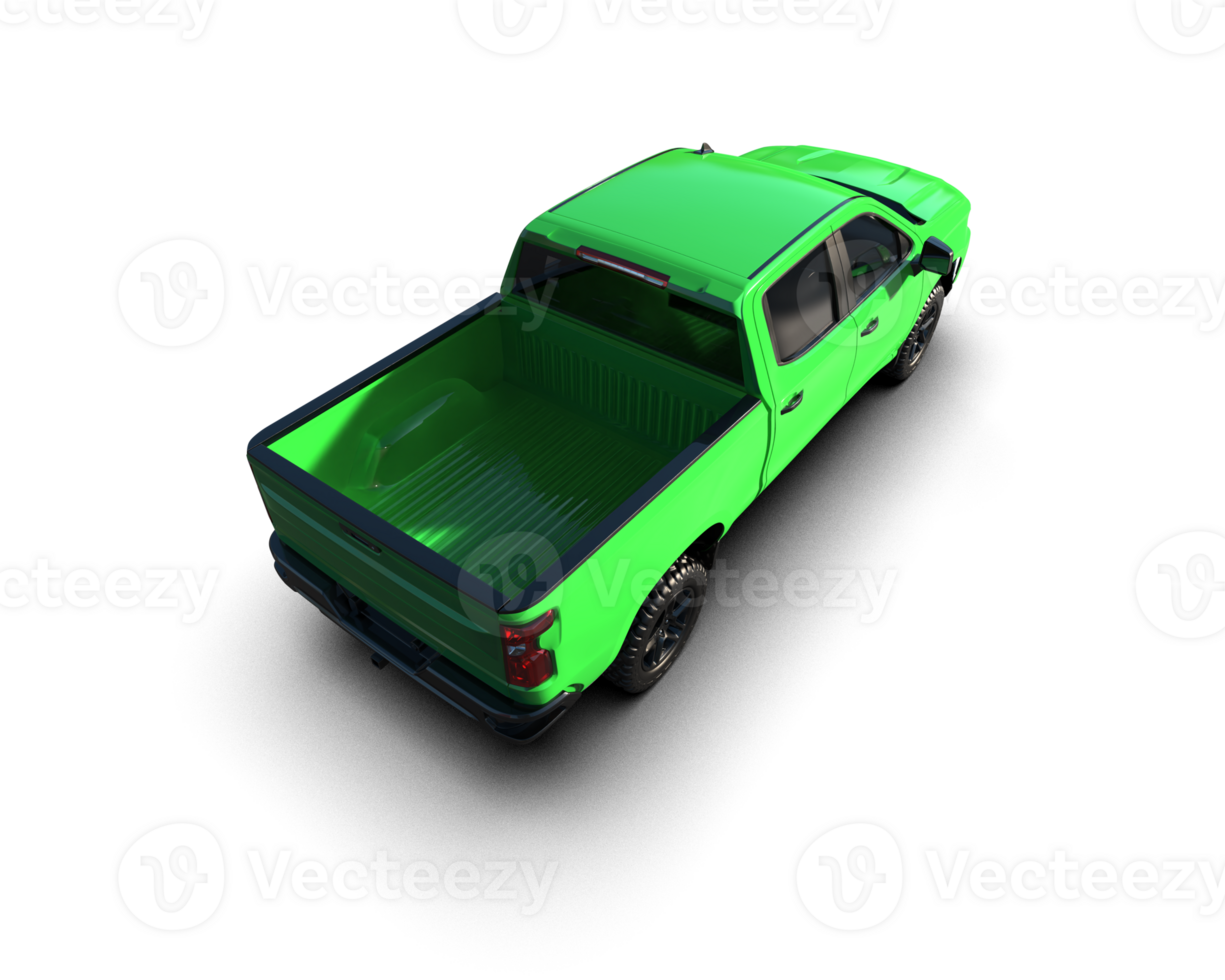Pickup truck isolated on background. 3d rendering - illustration png