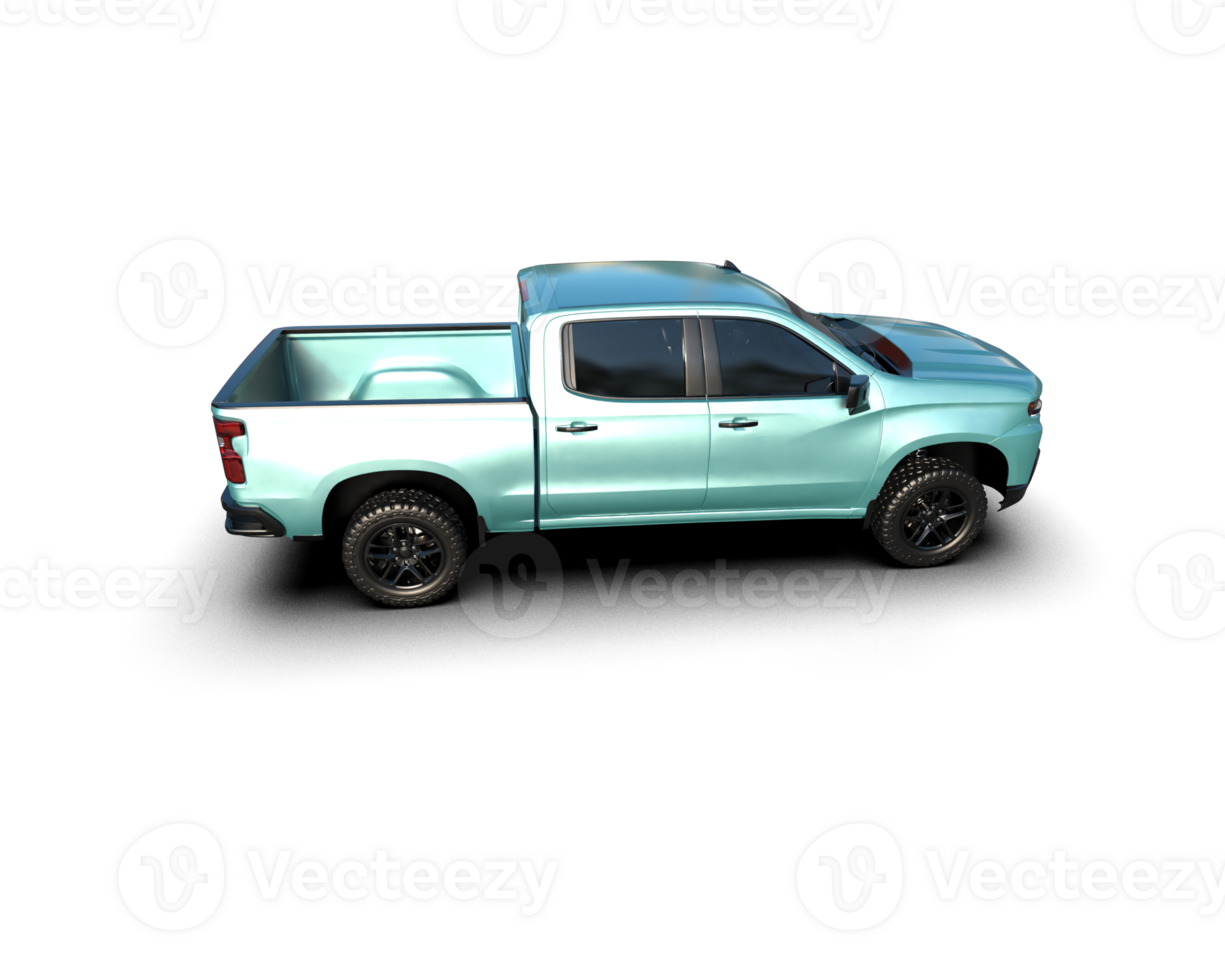 Pickup truck isolated on background. 3d rendering - illustration png