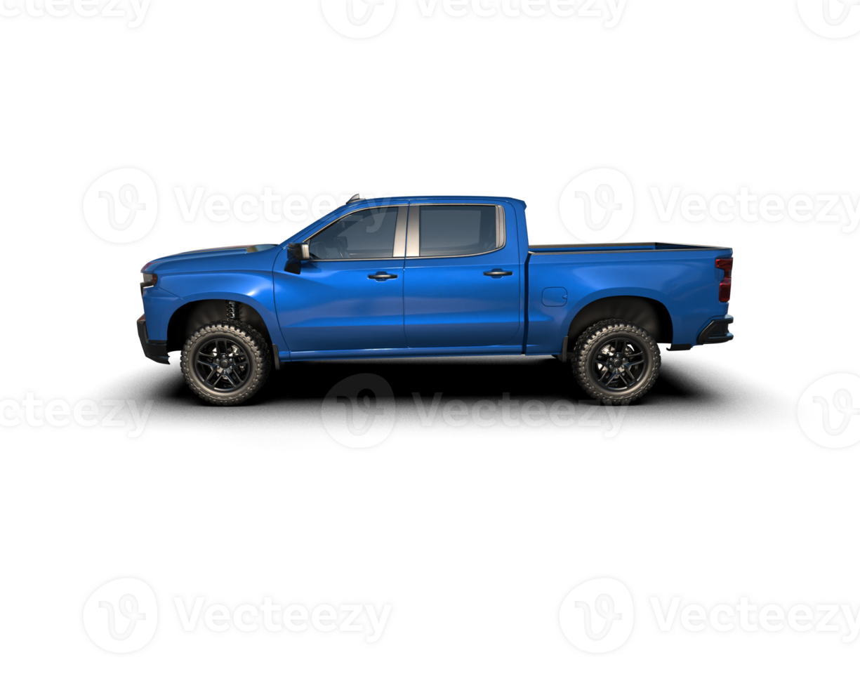 Pickup truck isolated on background. 3d rendering - illustration png