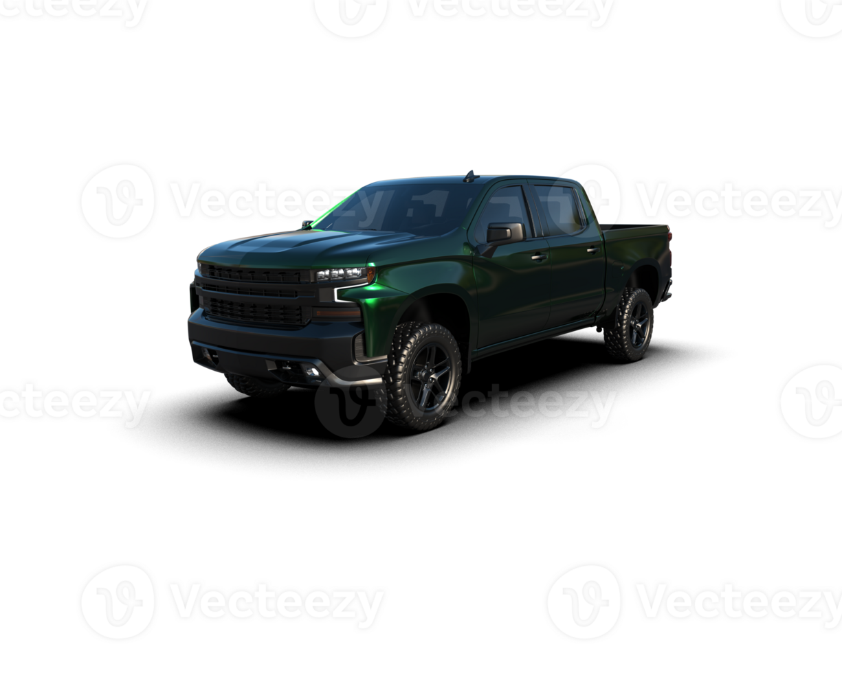 Pickup truck isolated on background. 3d rendering - illustration png