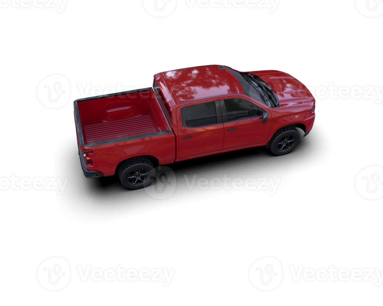 Pickup truck isolated on background. 3d rendering - illustration png