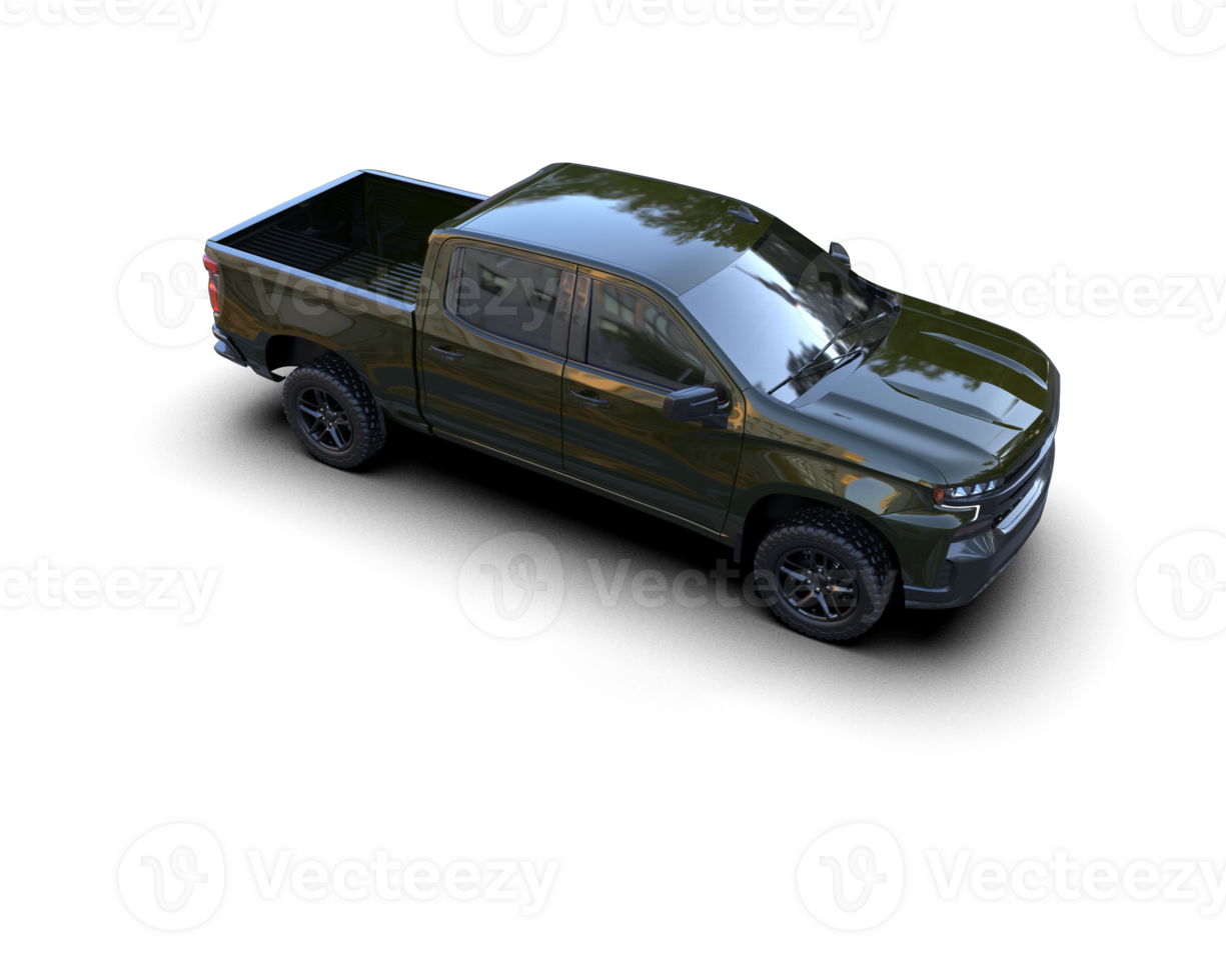 Pickup truck isolated on background. 3d rendering - illustration png