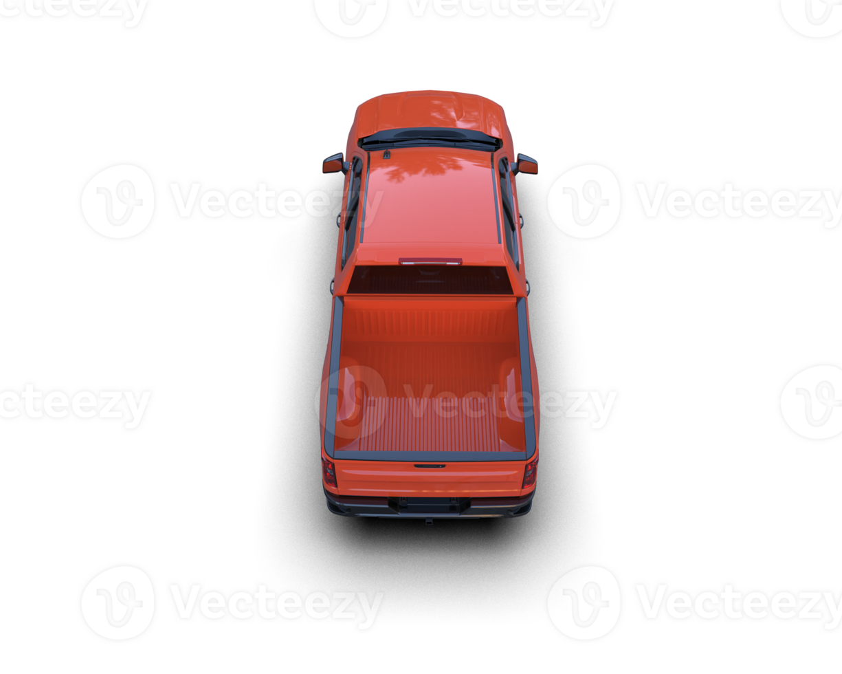 Pickup truck isolated on background. 3d rendering - illustration png