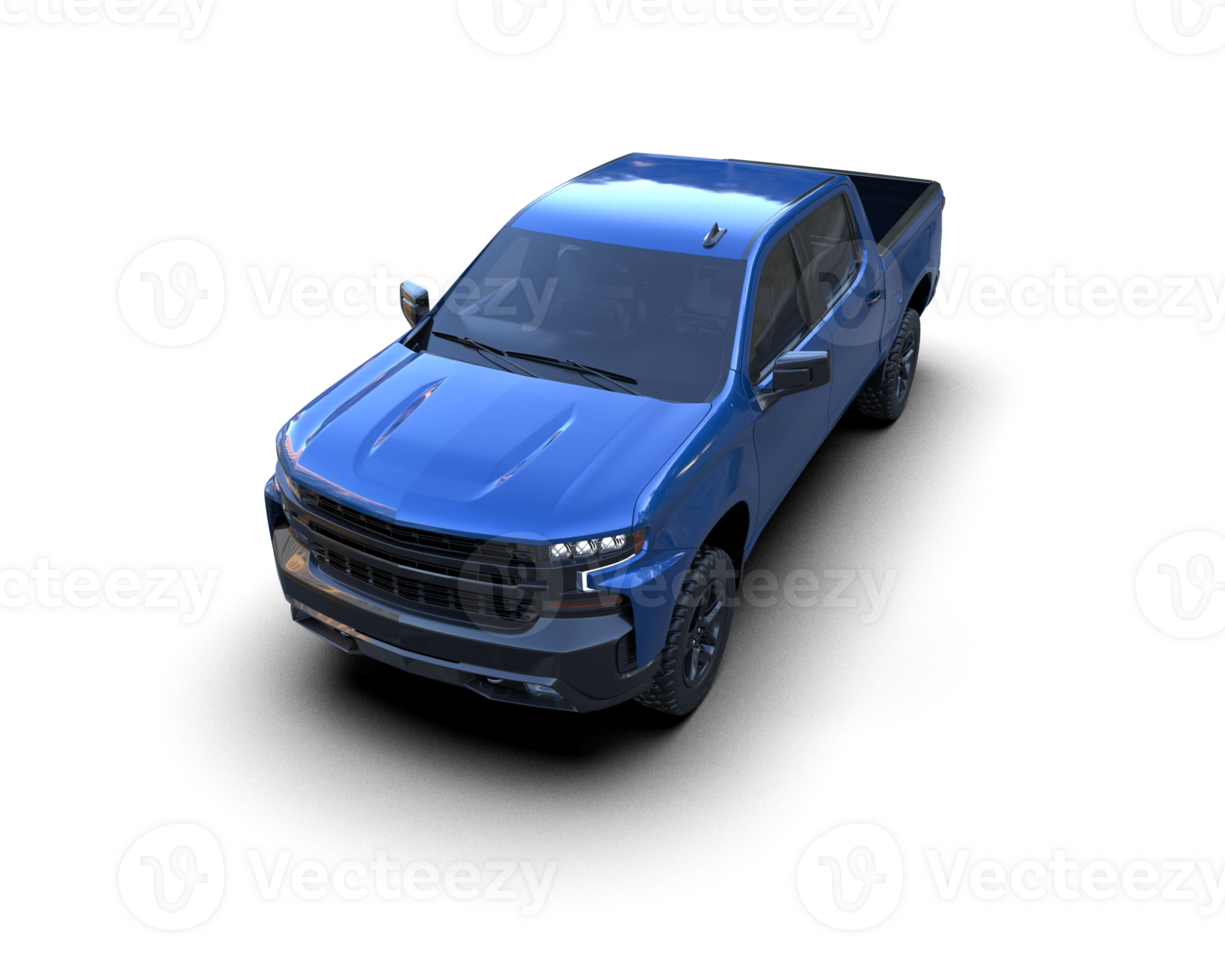 Pickup truck isolated on background. 3d rendering - illustration png
