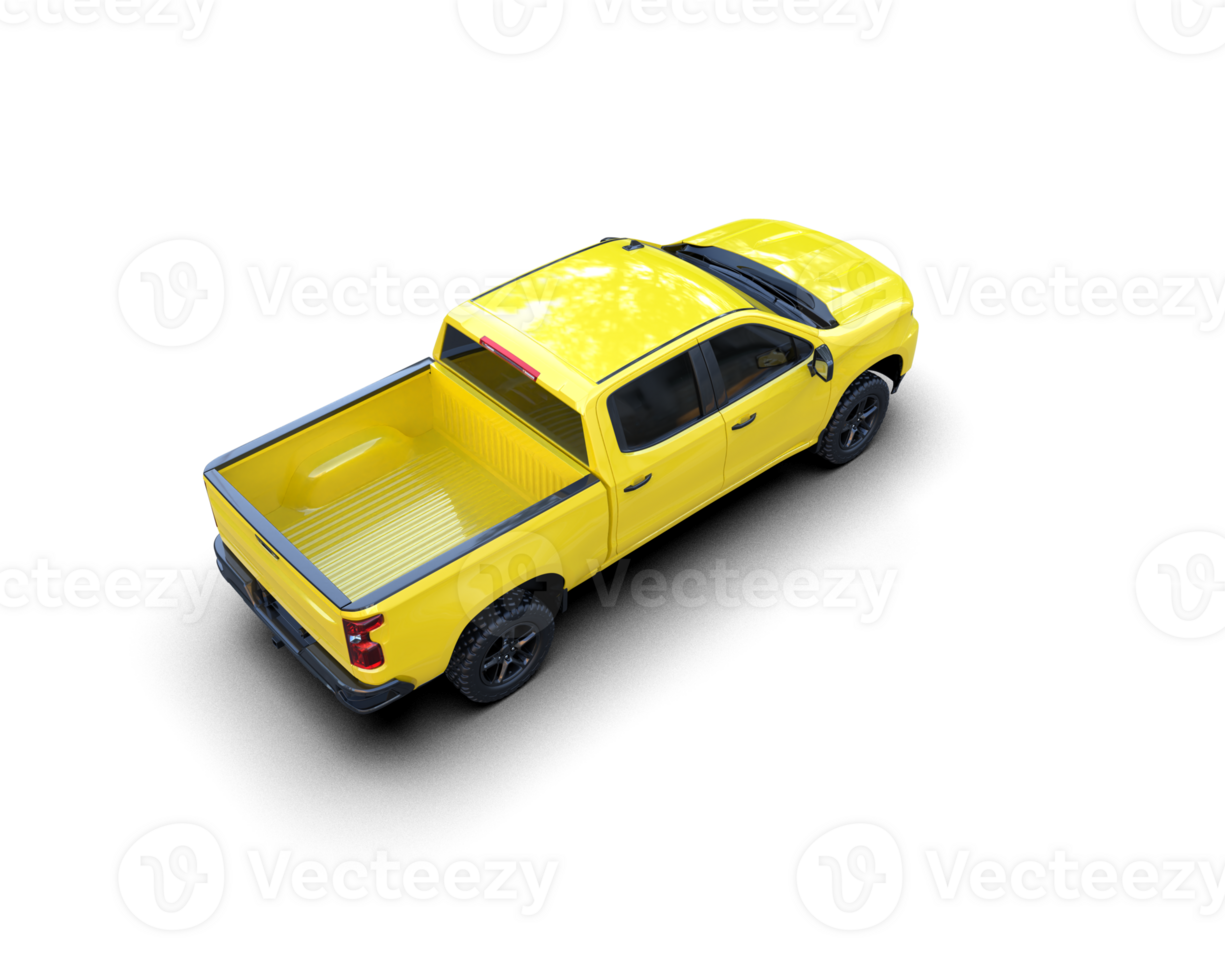 Pickup truck isolated on background. 3d rendering - illustration png