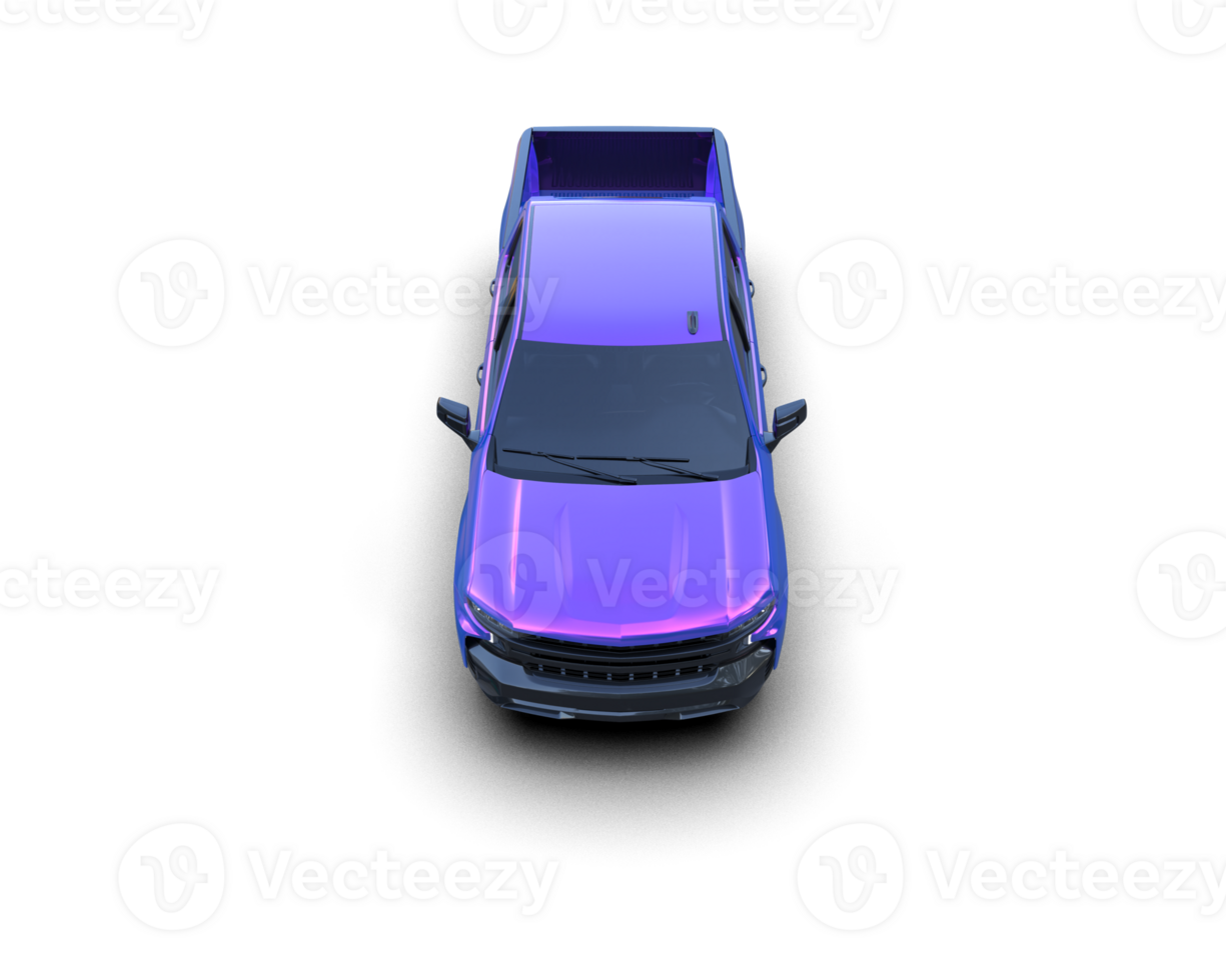 Pickup truck isolated on background. 3d rendering - illustration png
