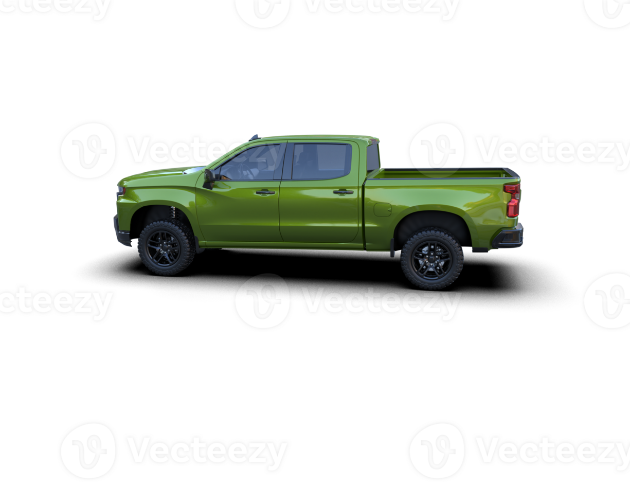 Pickup truck isolated on background. 3d rendering - illustration png