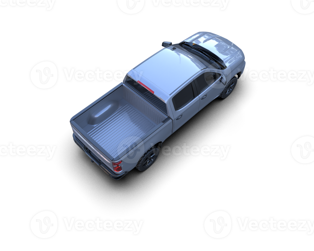 Pickup truck isolated on background. 3d rendering - illustration png