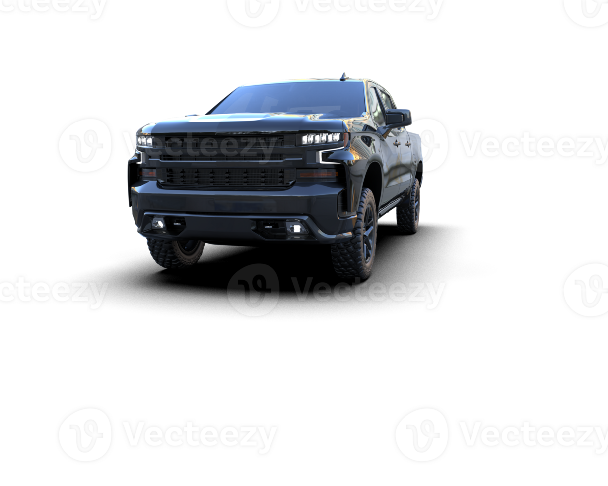 Pickup truck isolated on background. 3d rendering - illustration png