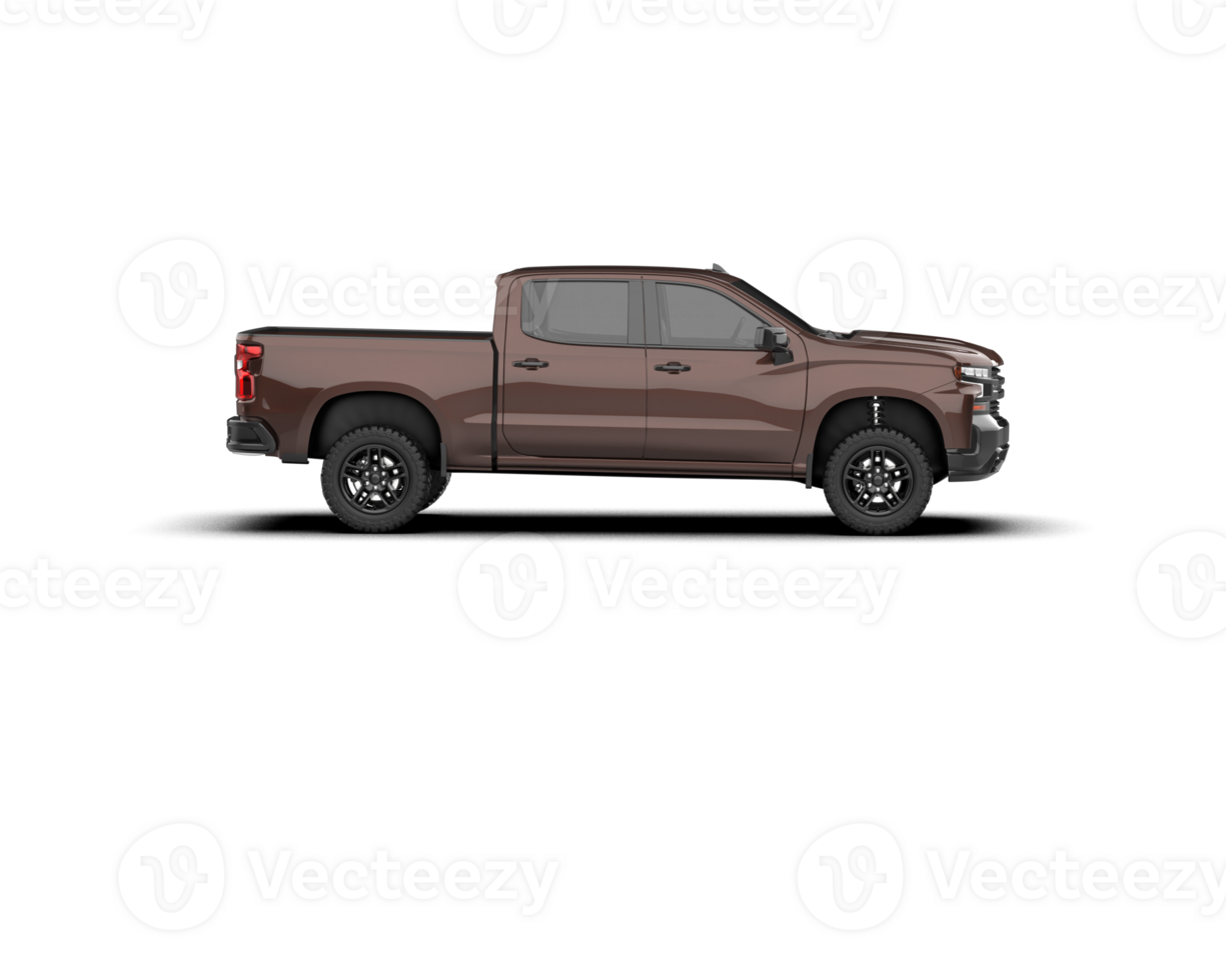 Pickup truck isolated on background. 3d rendering - illustration png