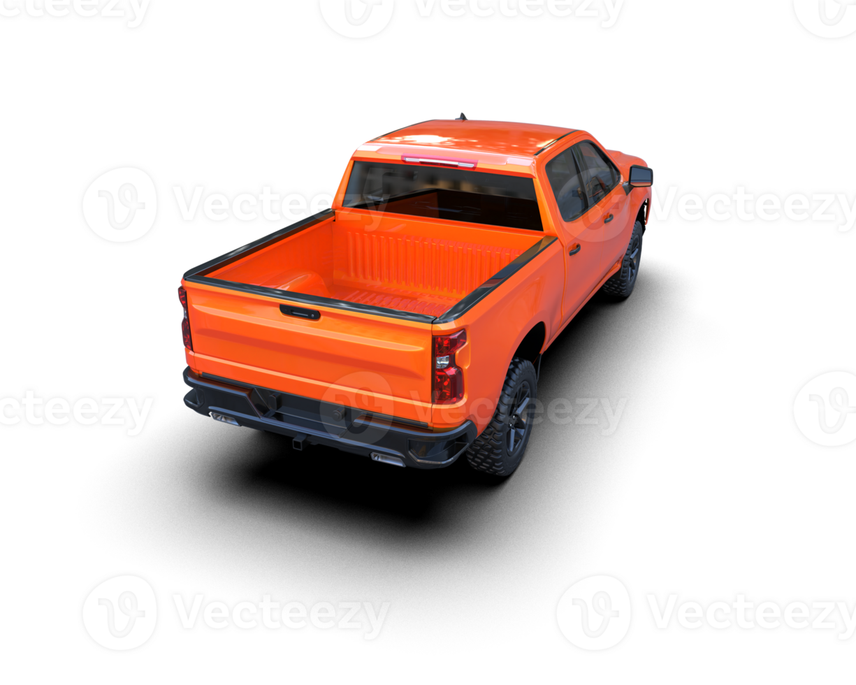 Pickup truck isolated on background. 3d rendering - illustration png