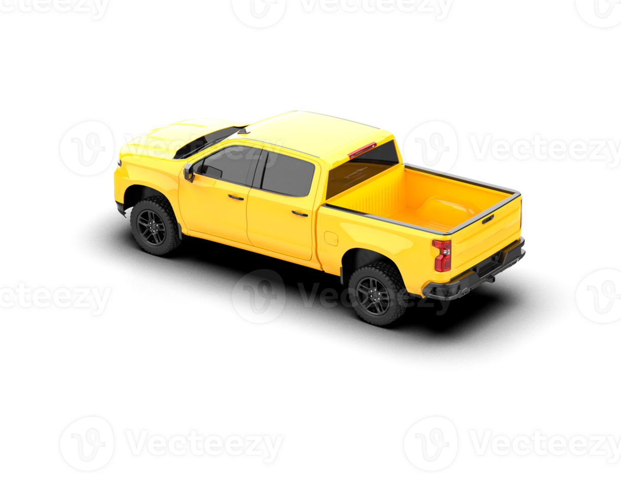 Pickup truck isolated on background. 3d rendering - illustration png