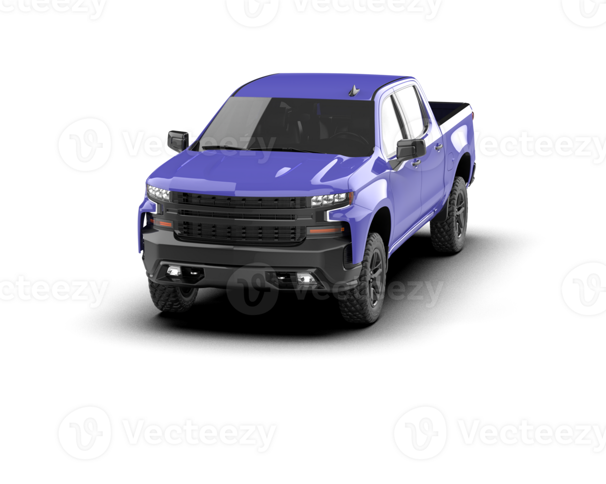 Pickup truck isolated on background. 3d rendering - illustration png