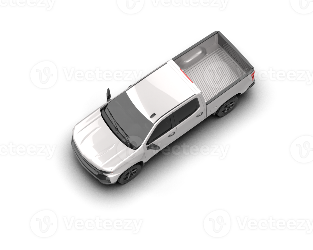 Pickup truck isolated on background. 3d rendering - illustration png