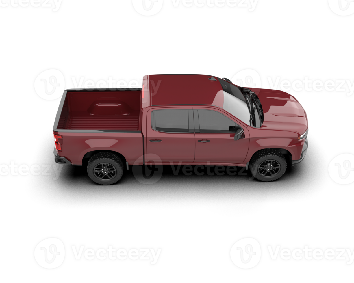 Pickup truck isolated on background. 3d rendering - illustration png