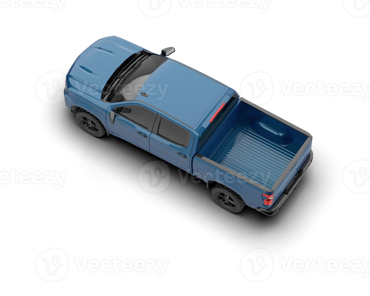 Pickup truck isolated on background. 3d rendering - illustration png