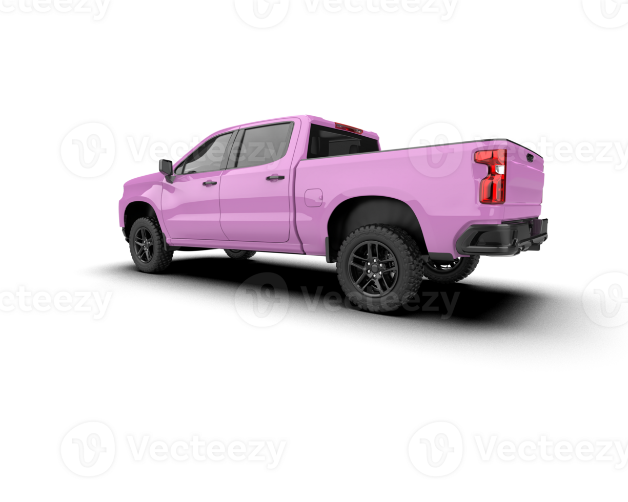 Pickup truck isolated on background. 3d rendering - illustration png