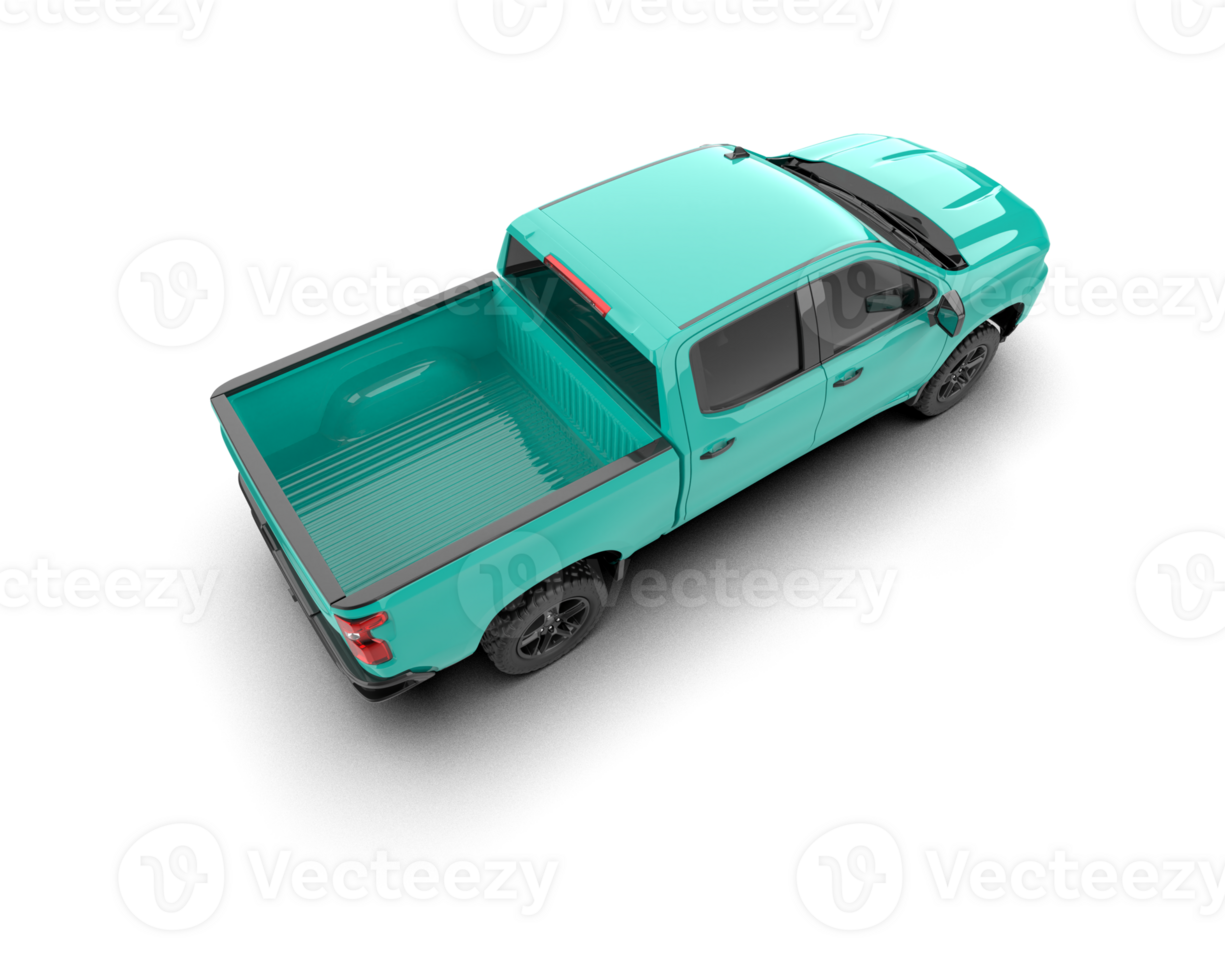 Pickup truck isolated on background. 3d rendering - illustration png