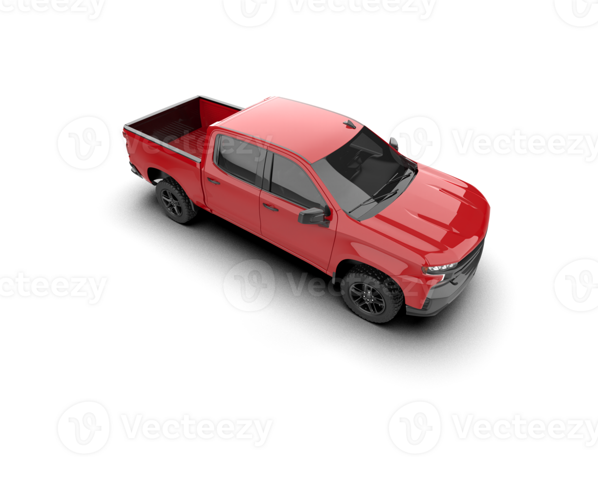 Pickup truck isolated on background. 3d rendering - illustration png