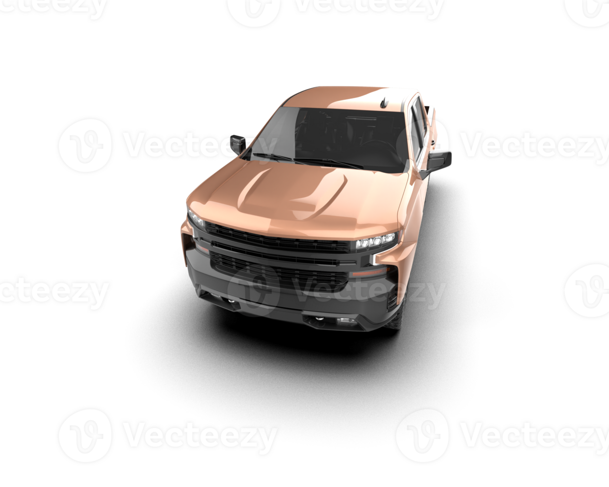 Pickup truck isolated on background. 3d rendering - illustration png