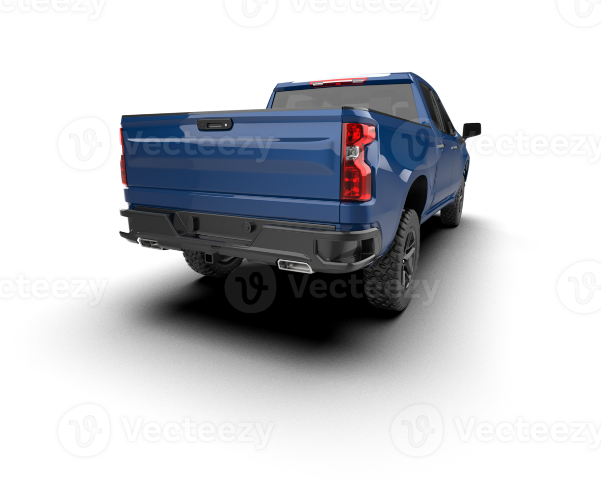 Pickup truck isolated on background. 3d rendering - illustration png