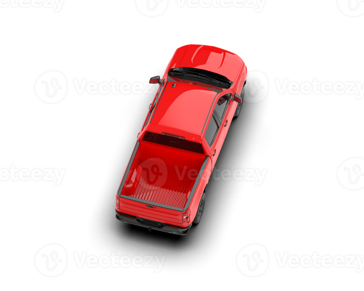 Pickup truck isolated on background. 3d rendering - illustration png