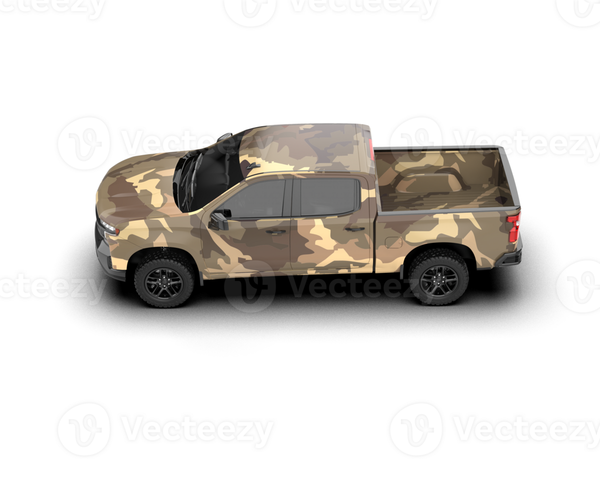 Pickup truck isolated on background. 3d rendering - illustration png