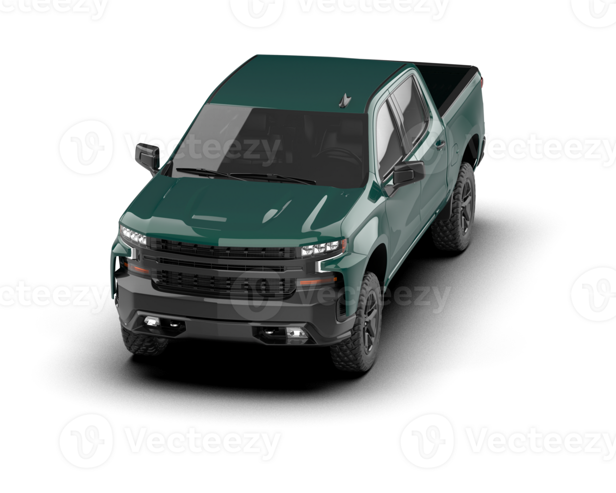 Pickup truck isolated on background. 3d rendering - illustration png