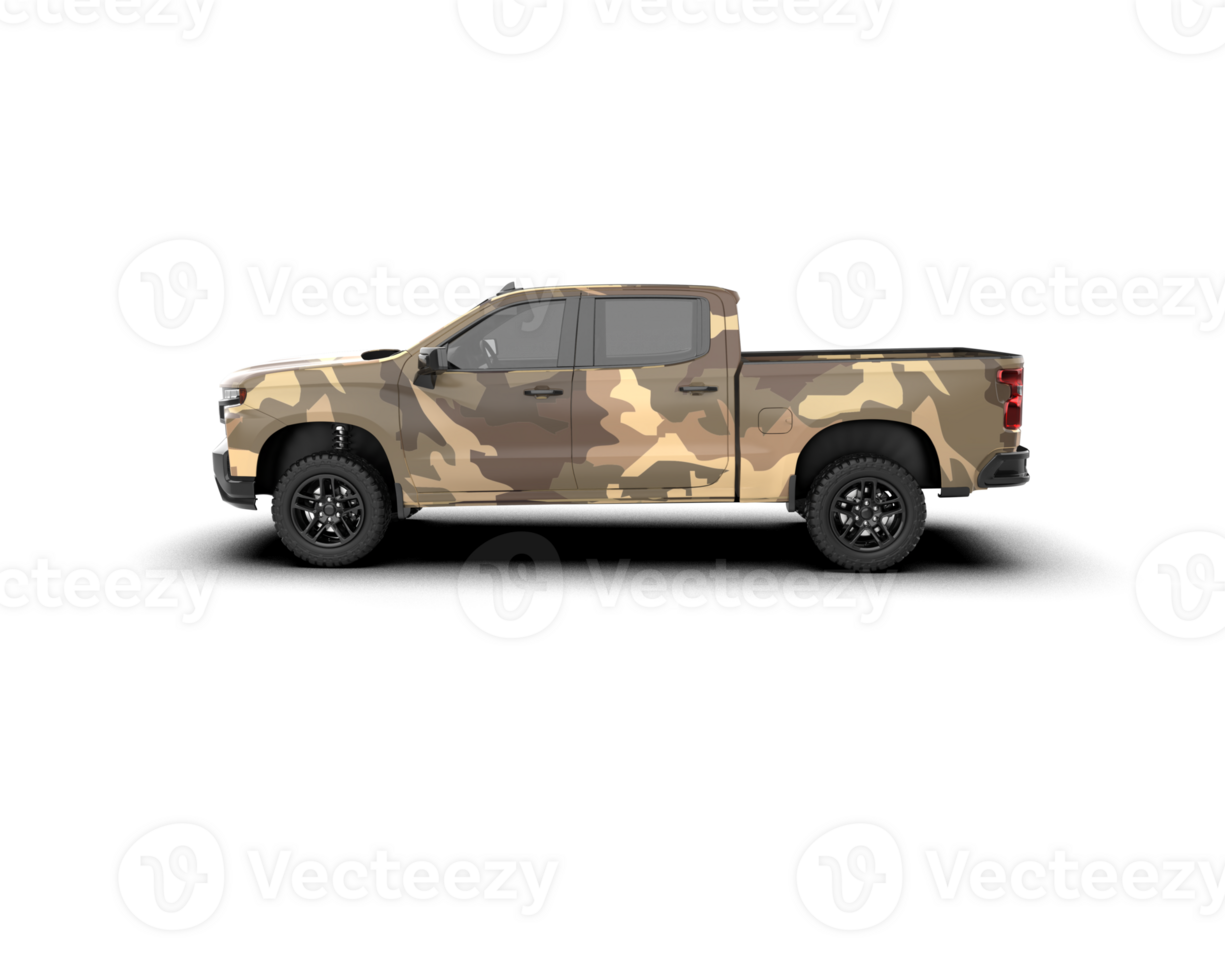 Pickup truck isolated on background. 3d rendering - illustration png