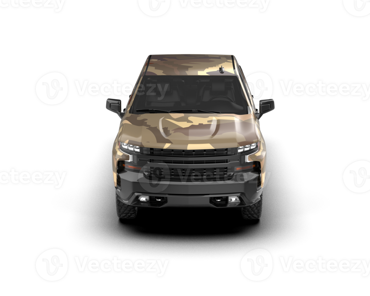 Pickup truck isolated on background. 3d rendering - illustration png