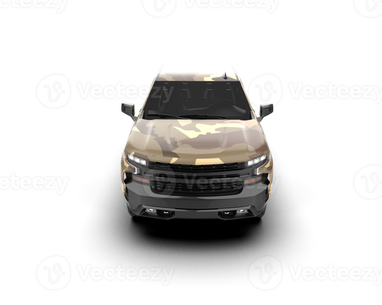 Pickup truck isolated on background. 3d rendering - illustration png