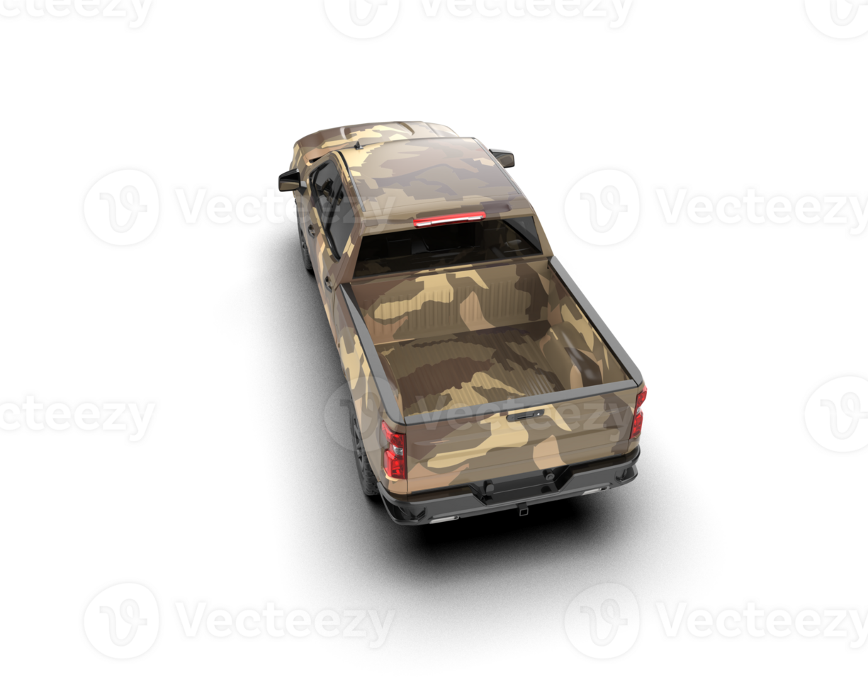 Pickup truck isolated on background. 3d rendering - illustration png