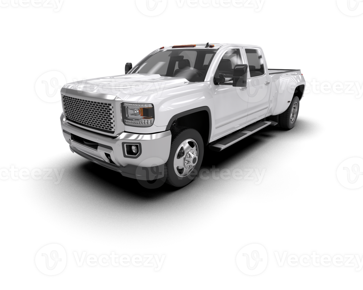 Pickup truck isolated on background. 3d rendering - illustration png