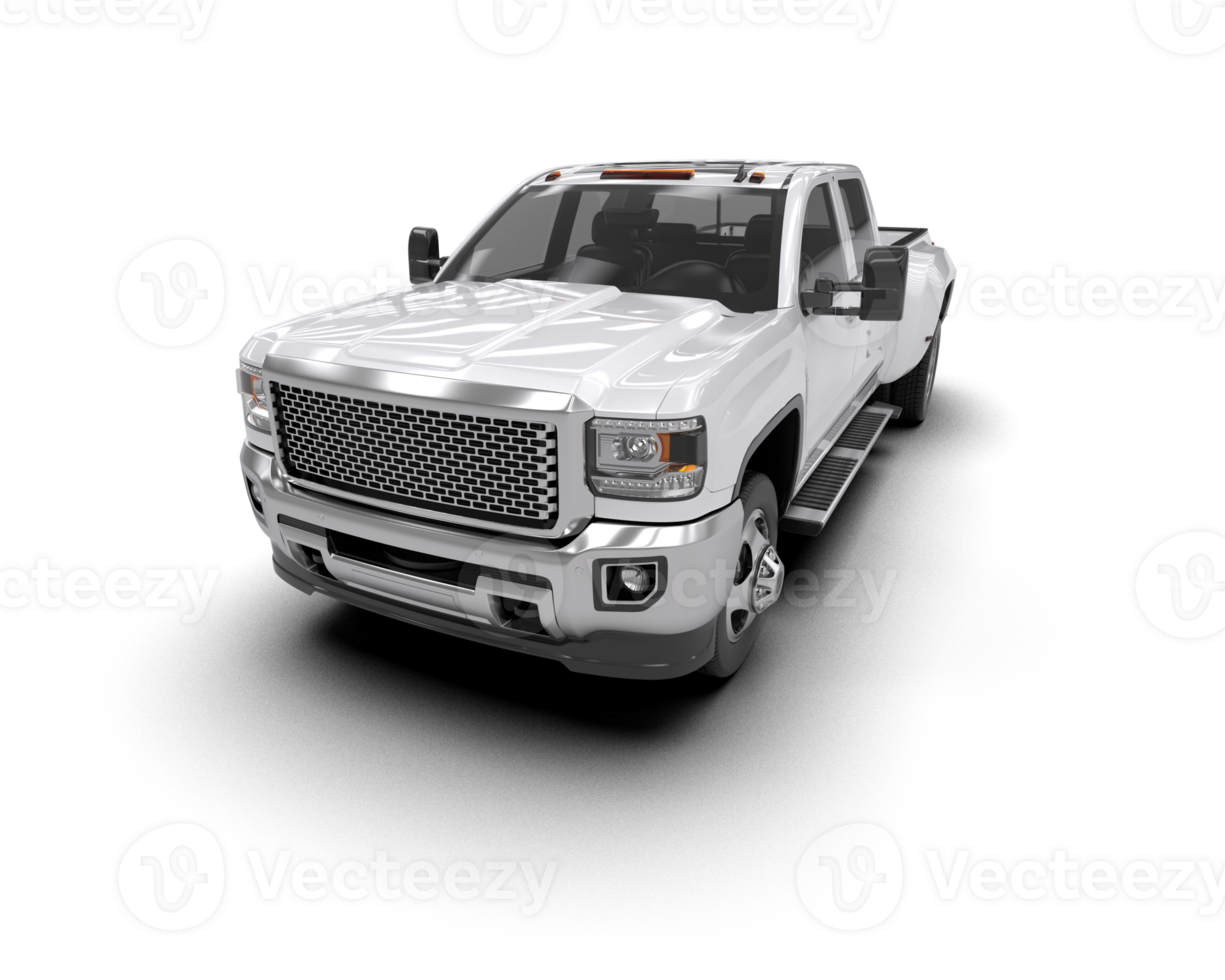 Pickup truck isolated on background. 3d rendering - illustration png