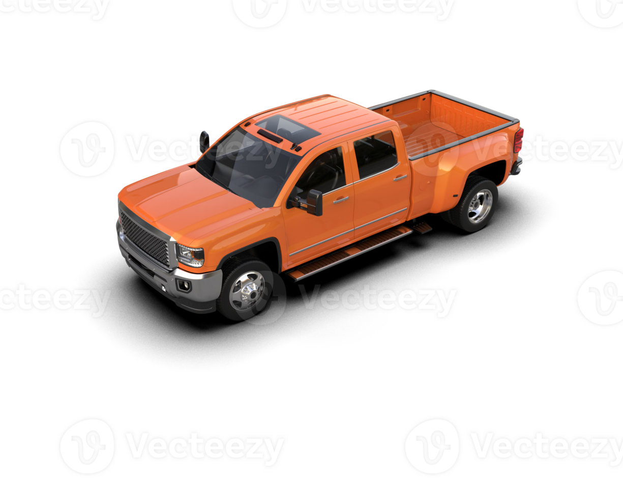 Pickup truck isolated on background. 3d rendering - illustration png