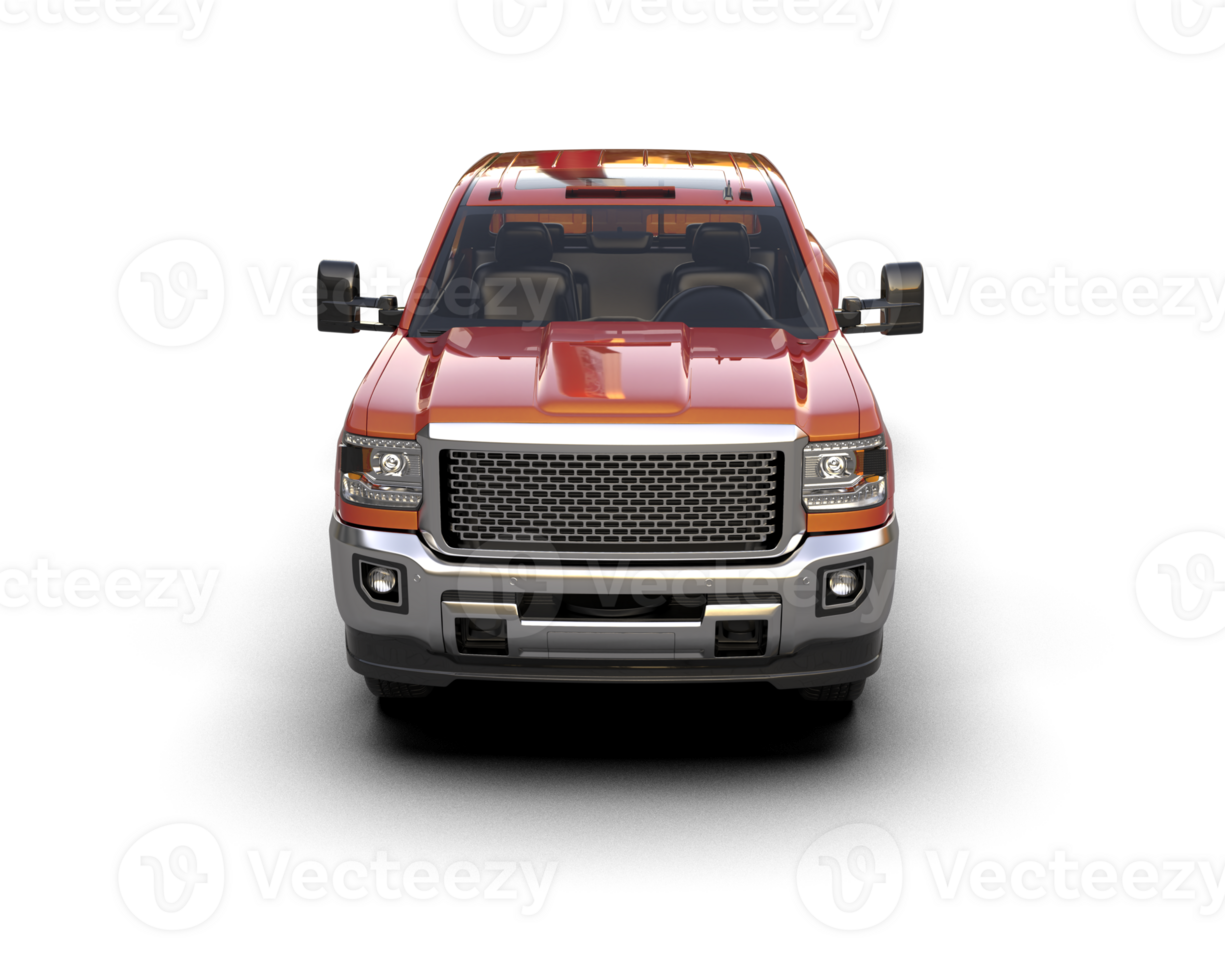 Pickup truck isolated on background. 3d rendering - illustration png