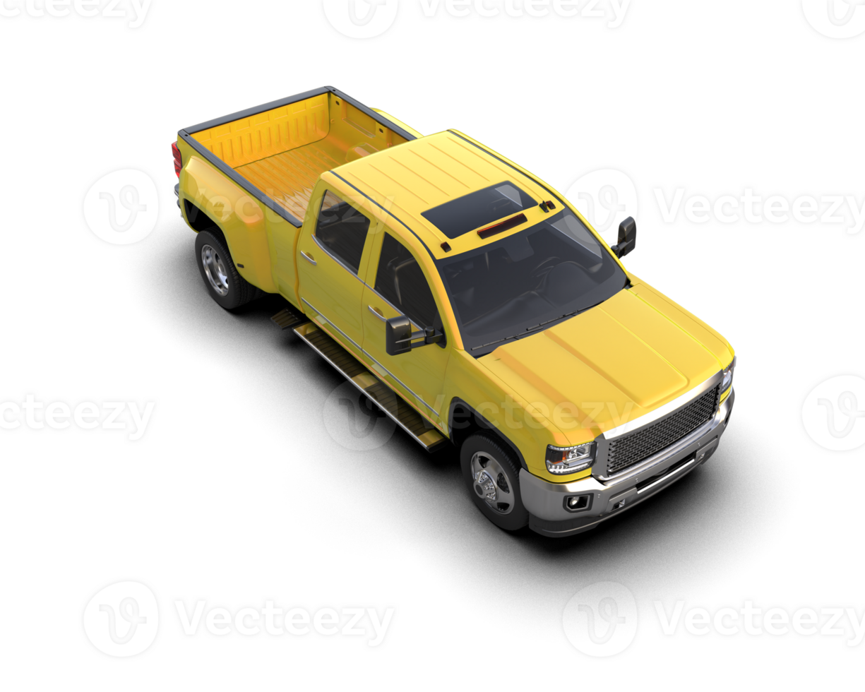 Pickup truck isolated on background. 3d rendering - illustration png