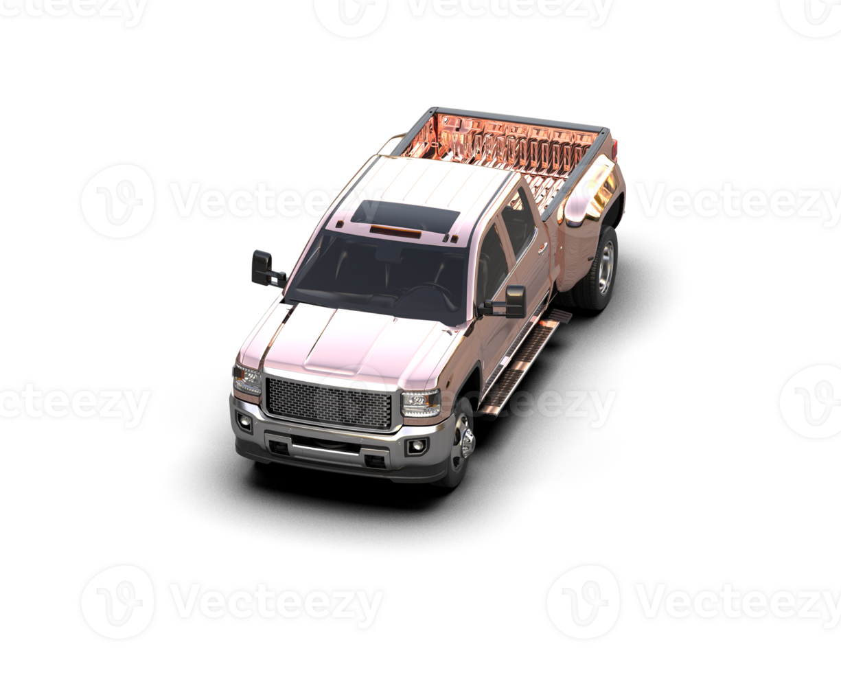 Pickup truck isolated on background. 3d rendering - illustration png