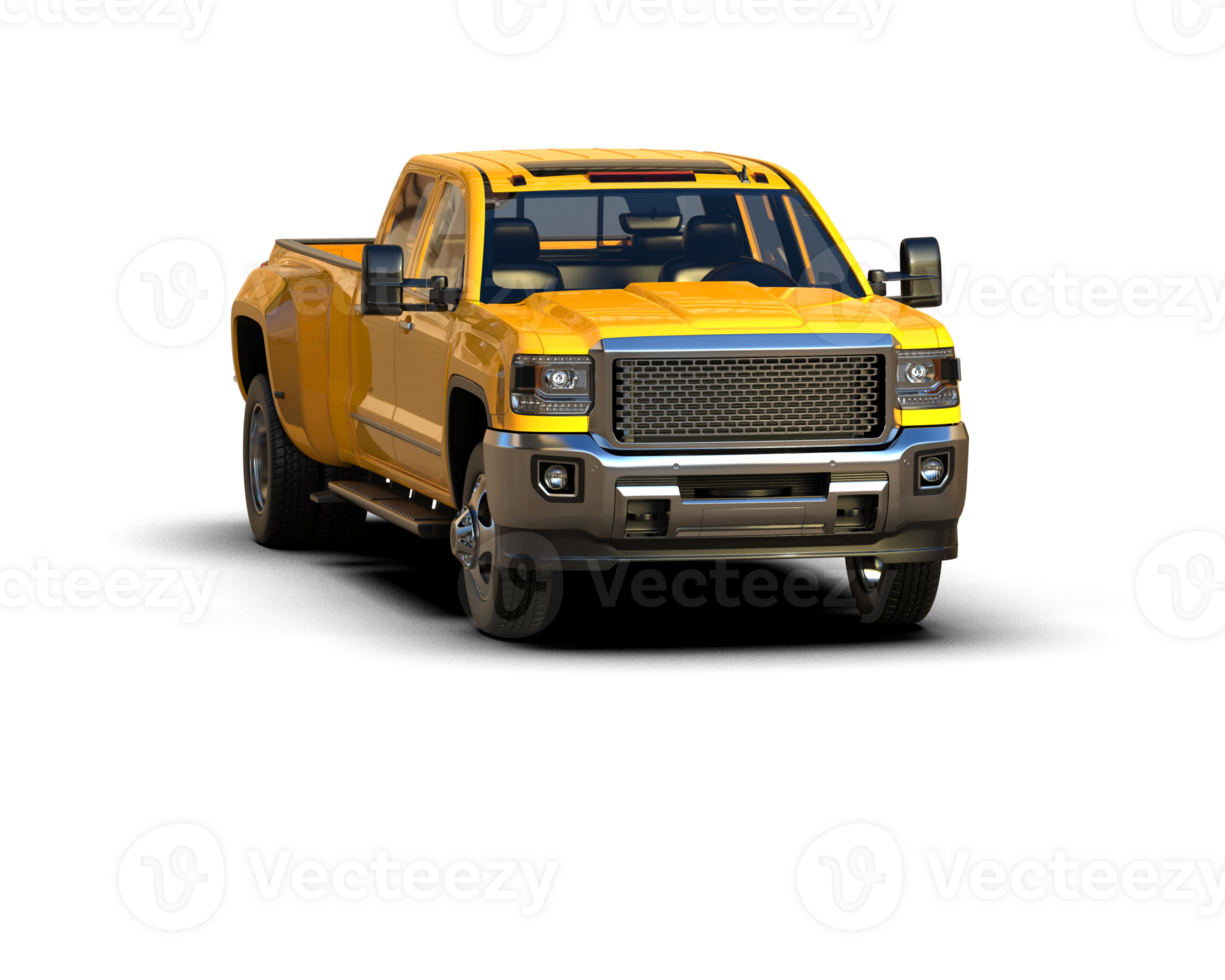 Pickup truck isolated on background. 3d rendering - illustration png