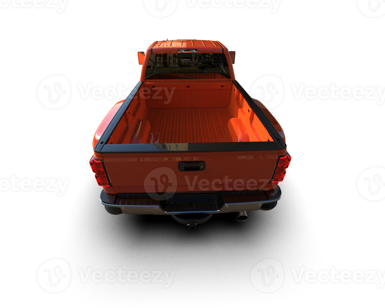 Pickup truck isolated on background. 3d rendering - illustration png