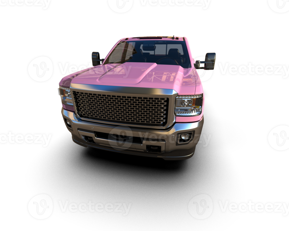 Pickup truck isolated on background. 3d rendering - illustration png