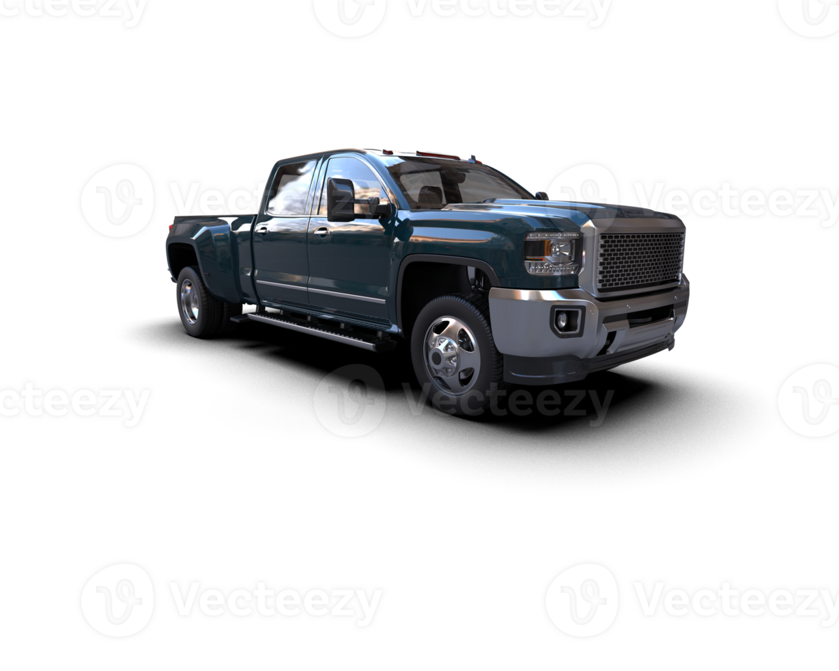 Pickup truck isolated on background. 3d rendering - illustration png