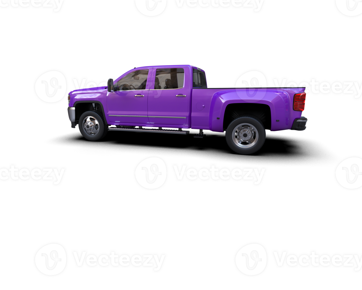 Pickup truck isolated on background. 3d rendering - illustration png